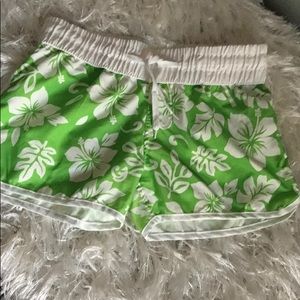 Like New Billabong Tropical Floral Print Beach Board Cover Up Shorts